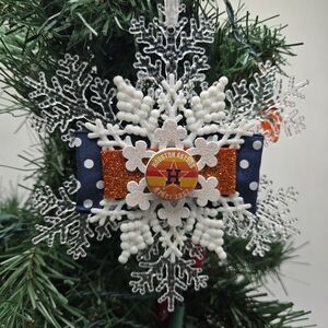Houston Astros Ornament MLB Baseball Souvenir Texas Christmas Holiday Decor OOAK
